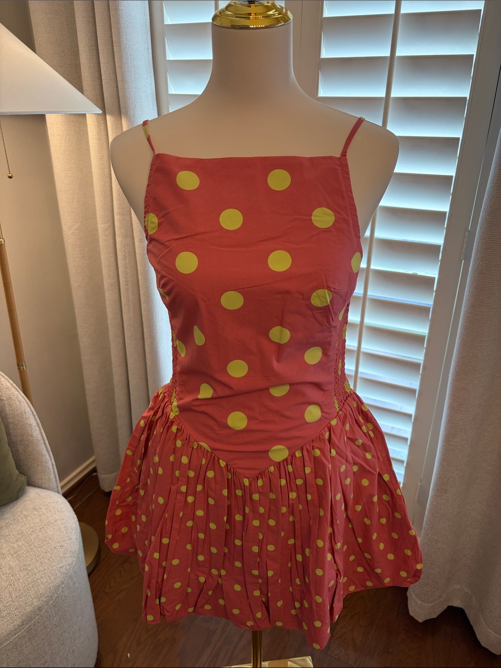 NWT Free People Misty Polka Dot Bubble Hem Minidress - Picture 7 of 11